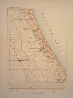 U.S. Geological Survey - Stream Erosion  (North Shore Chicago) - 8.5 x 11.5